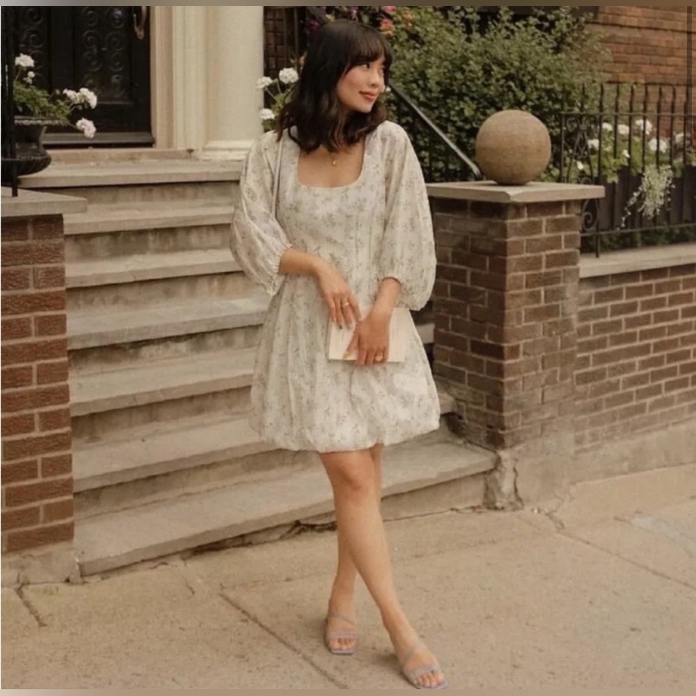 NWT Brock Collection x H&M Bubble-Hem Floral Dress, Size XXL